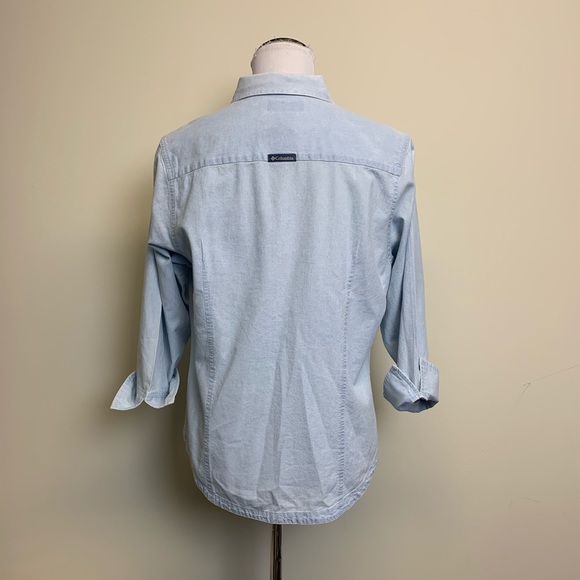 Columbia Chambray Halifax Top Size L - Picture 3 of 9